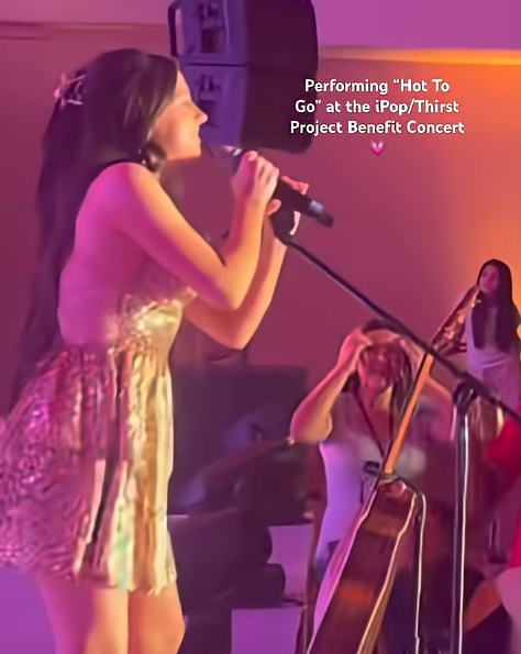 Performing Hot To Go last night at the iPop/Thirst Project benefit concert